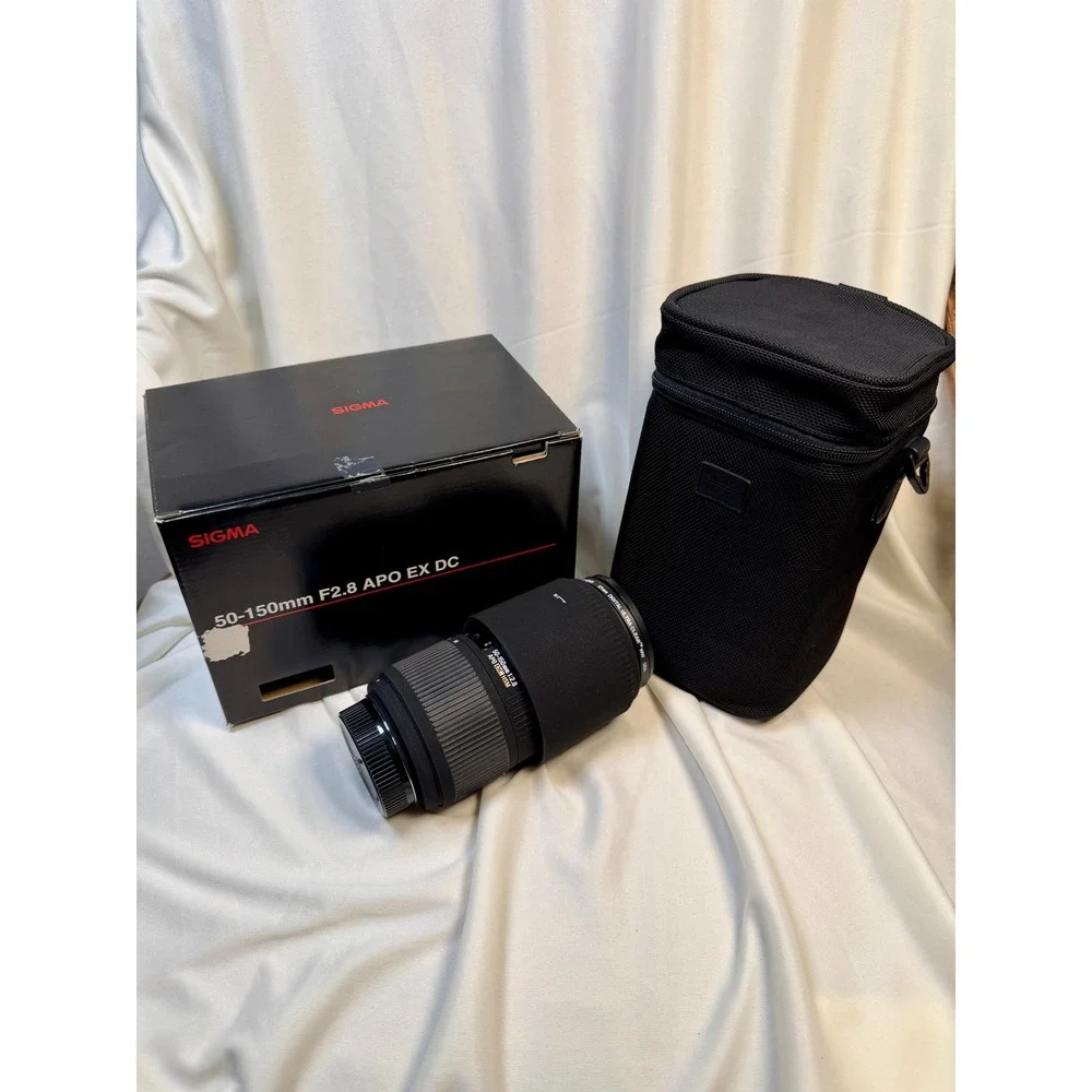 Sigma 50-150mm f2.8 APO EX DC HSM Lens for Nikon F Mount DX with Box and Case